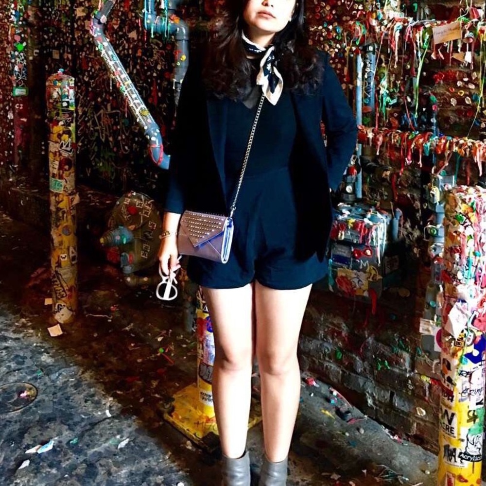 Rebecca Minkoff mini cross body with spikes